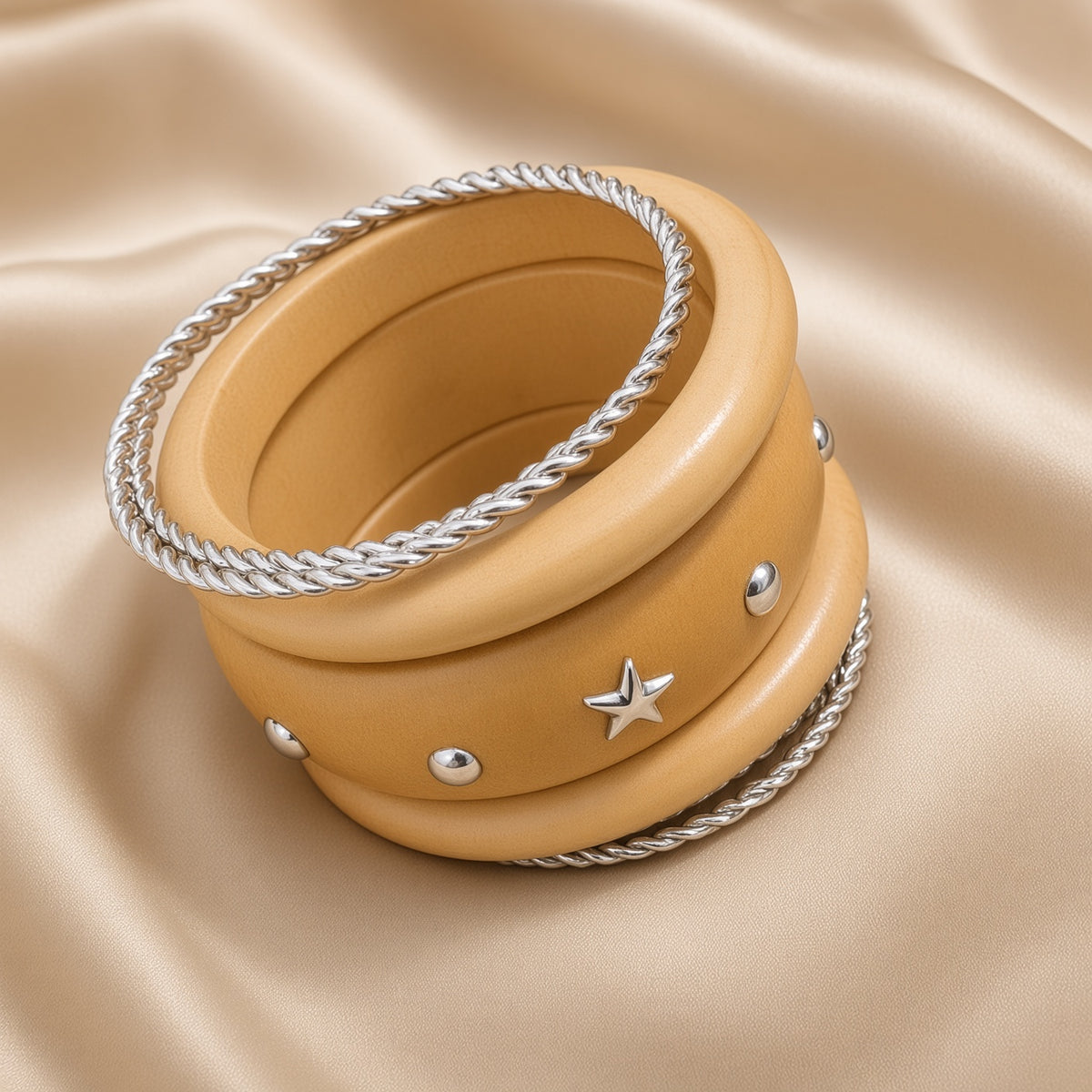 Chestnut Star Cuffs Set