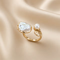 Baroque Mother Pearl Embrace Ring distinct 1