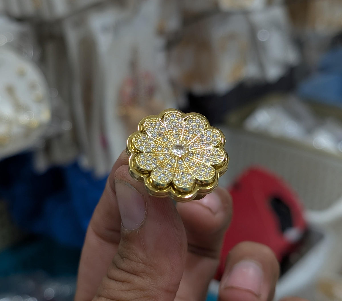 Stainless Steel  Adjustable Rings ( Premium high-grade stainless steel with golden plating )