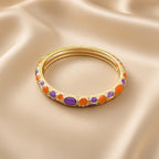 Turkish Bangles( Premium high-grade stainless steel with golden plating )