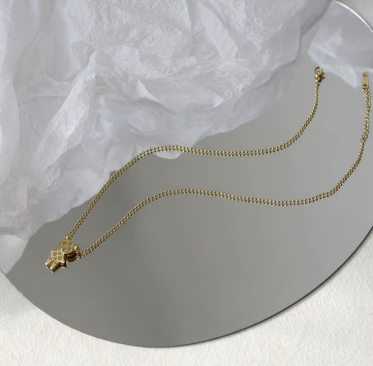 Ralph Lauren Bear Necklace ( Premium Stainless Steel Tarnish Free)