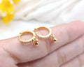 Stilness gemstone Earrings (Premium Stainless Steel with Gold UV coating