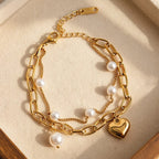 Gold Love obsession Anklet Bracelet Tarnish Free Stainless Steel