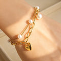 Gold Love obsession Anklet Bracelet Tarnish Free Stainless Steel